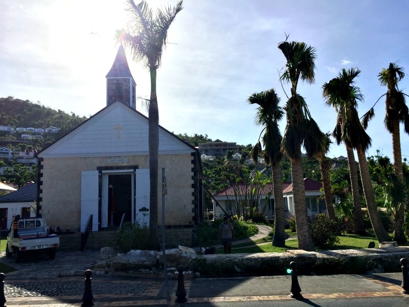 st barths church after hurricane