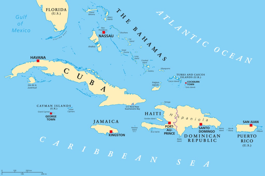 caribbean-map-st-barts-as-destination-yacht-charter-1800yachtcharters